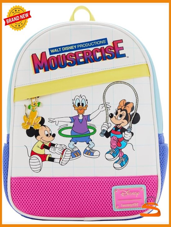 Disney Mousercise Mini Backpack Faux Leather Adjustable Straps main image 6
